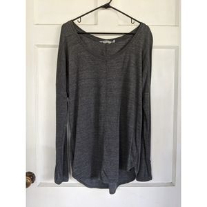 Athleta Studio Scoopneck in Charcoal Heather - M